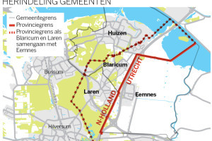 Laren en Blaricum scheiden zichzelf liever af van Noord-Holland dan dat ze fuseren